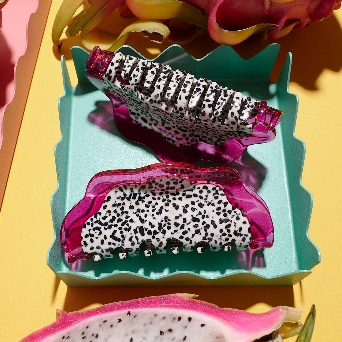 Dragon Fruit Hair Claw Clip