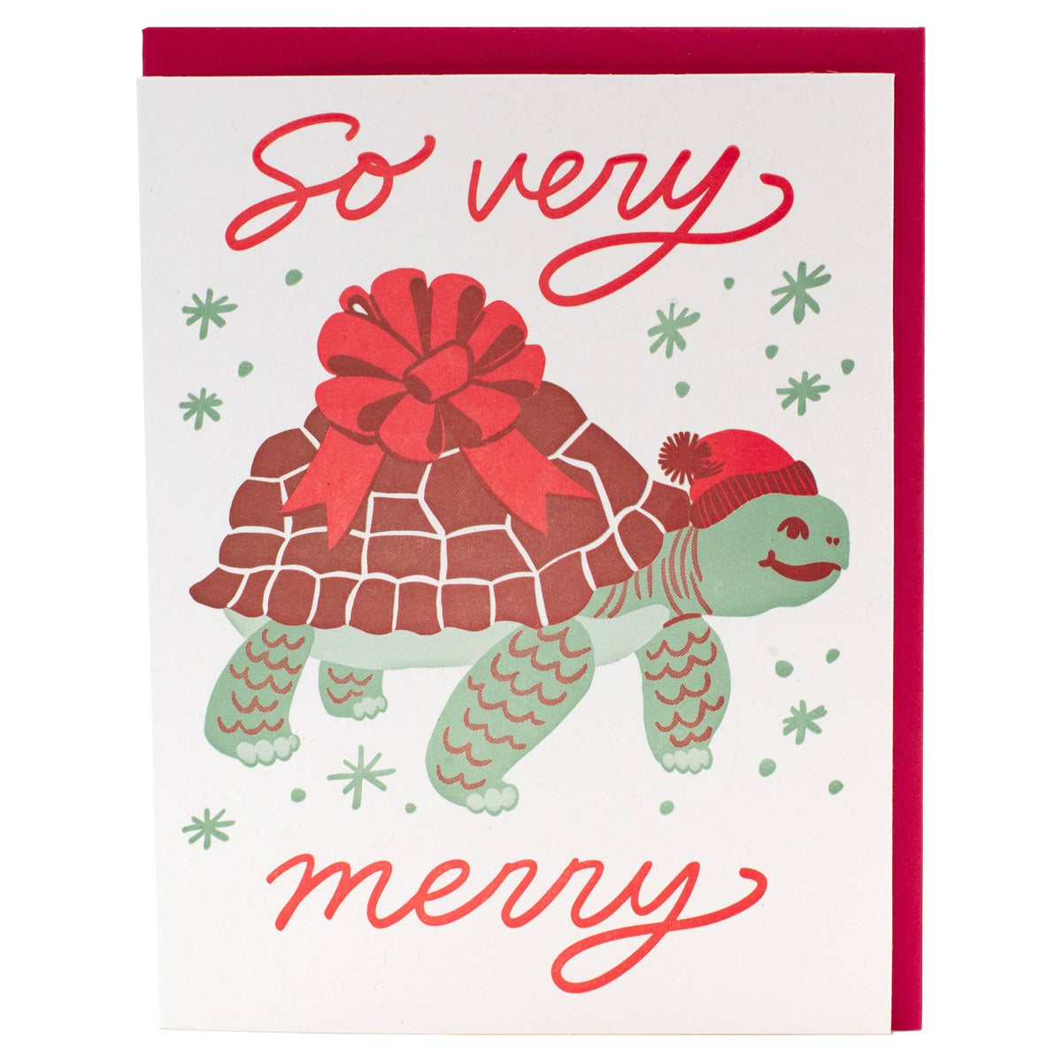 So Very Merry Tortoise Card