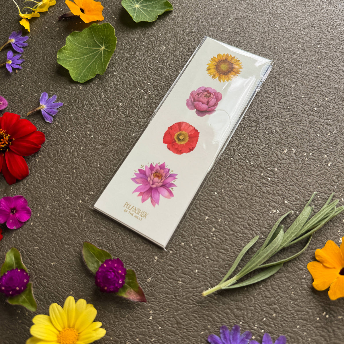 Blooming Flowers Bookmark Set of 3