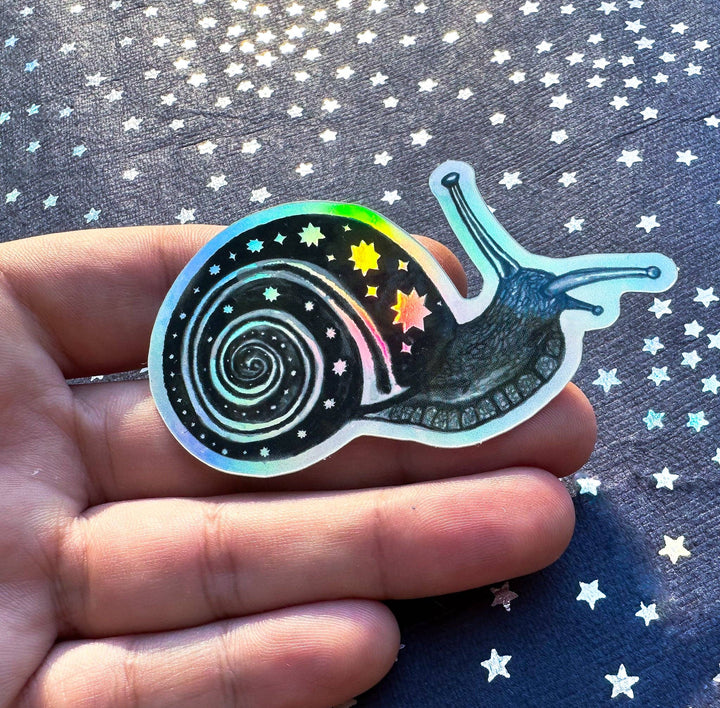 Holographic Snail Sticker