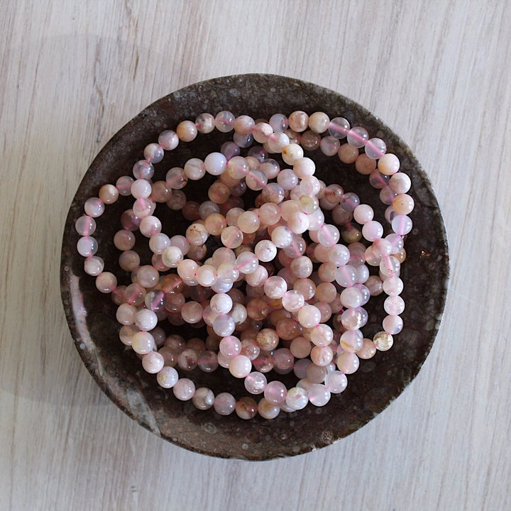 Flower Agate - Crystal Bracelet