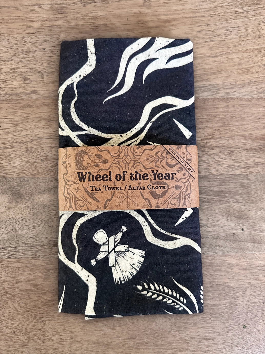 Wheel of the Year Cotton Tea Towel