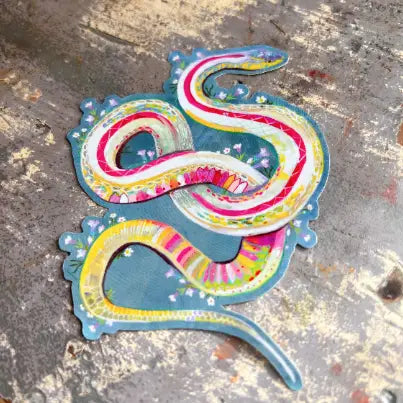 Holographic Snake Sticker