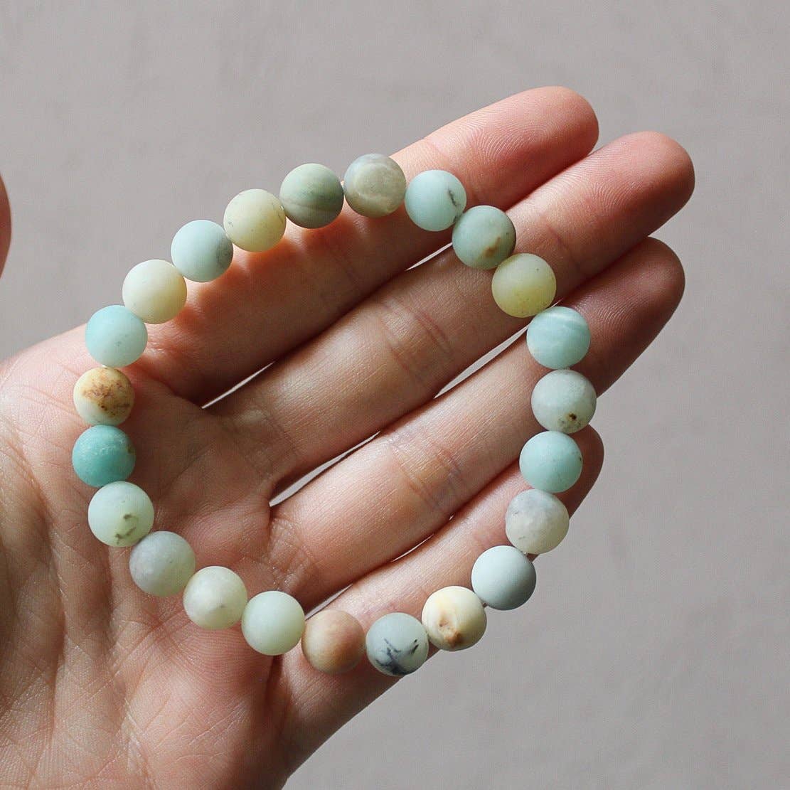 Amazonite (Matte) - Crystal Bracelet