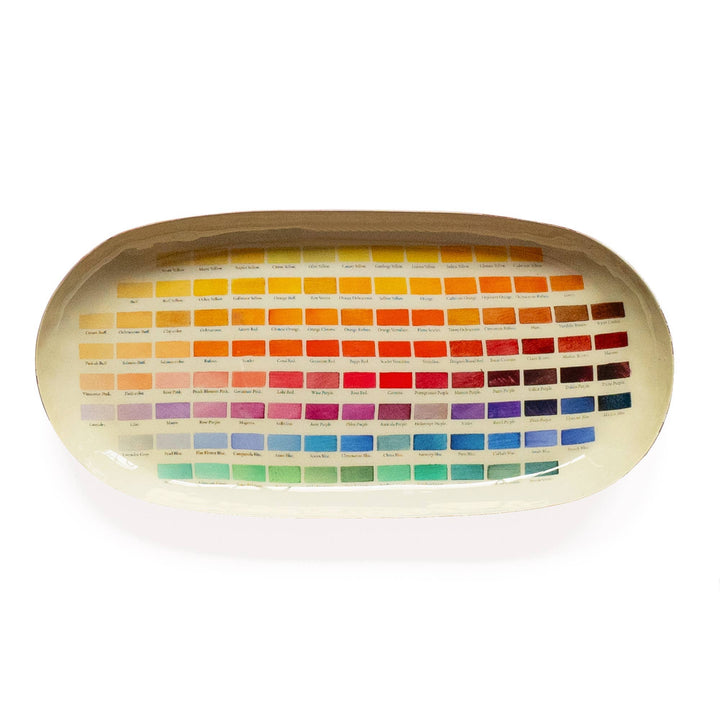 Nomenclature of Colors - Oval Enamel Tray