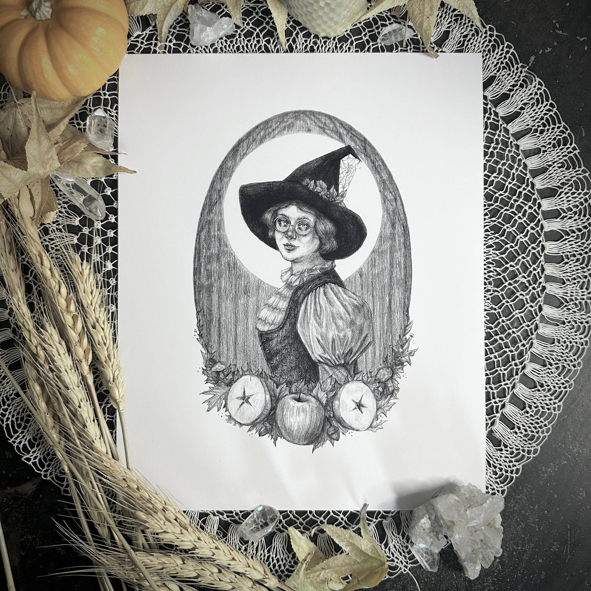 Mabon Witch - Autumn Witchcraft Print