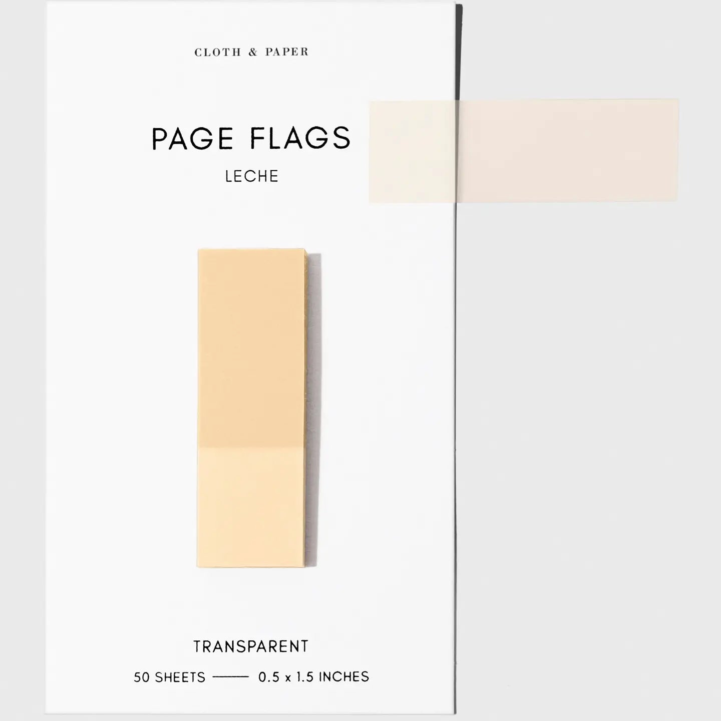 Slim Transparent Page Flags - 30 Colors