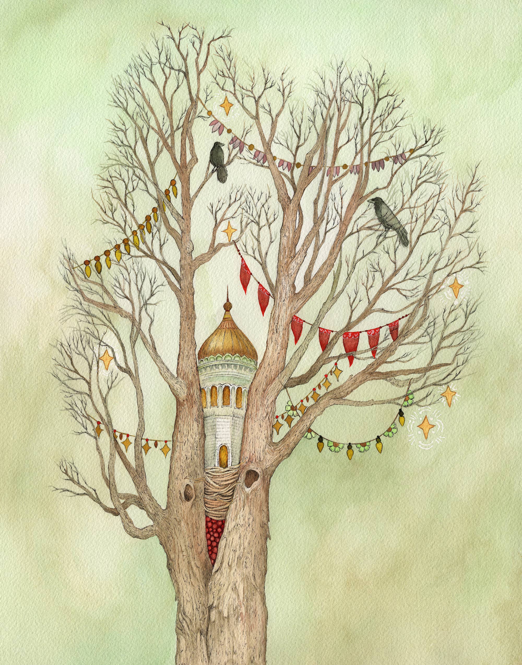 Branch Dwellers: The Crows Print - 8" x 10"