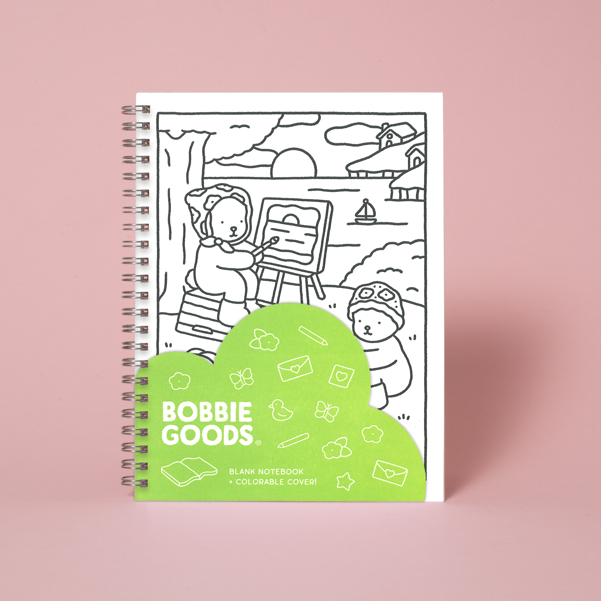 Bobbie Goods Spiral Color-Me-In Sketchbook