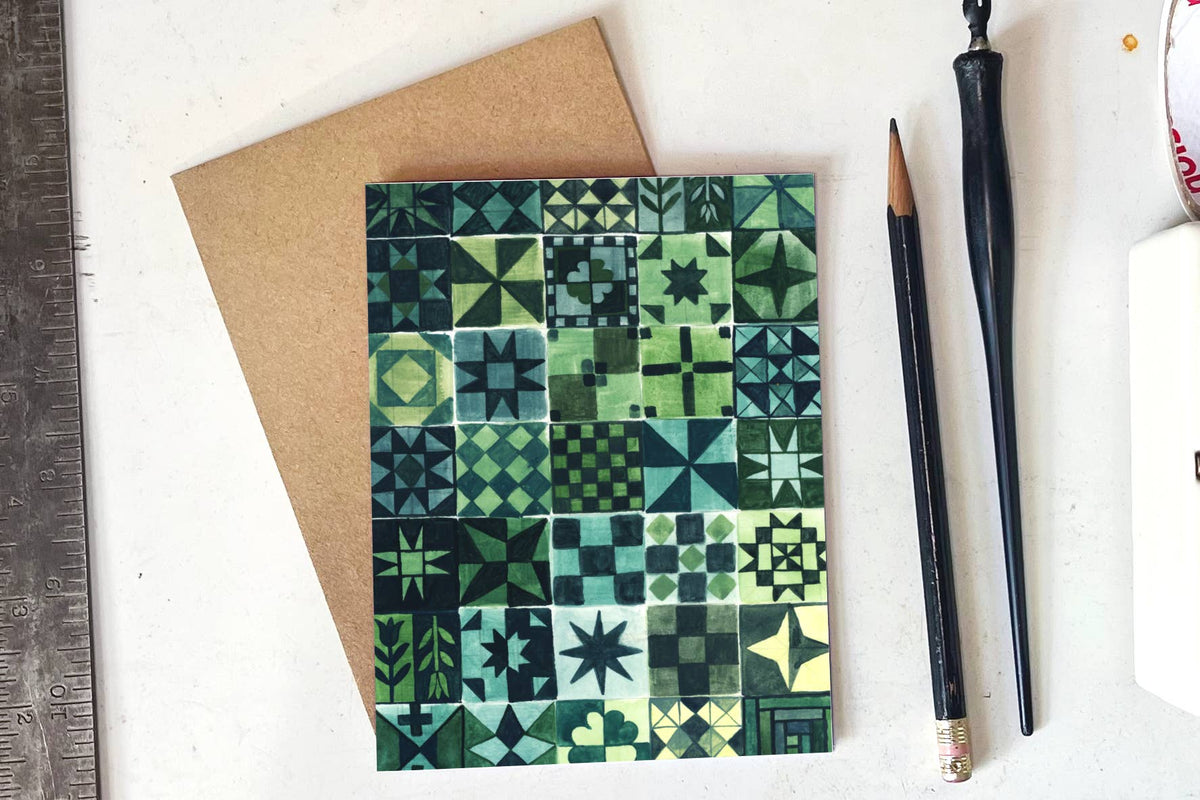 Mossy Quilt Card