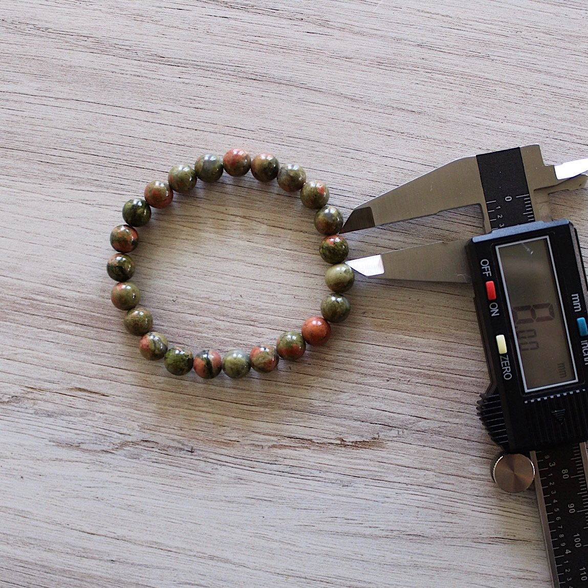 Unakite - Crystal Bracelet