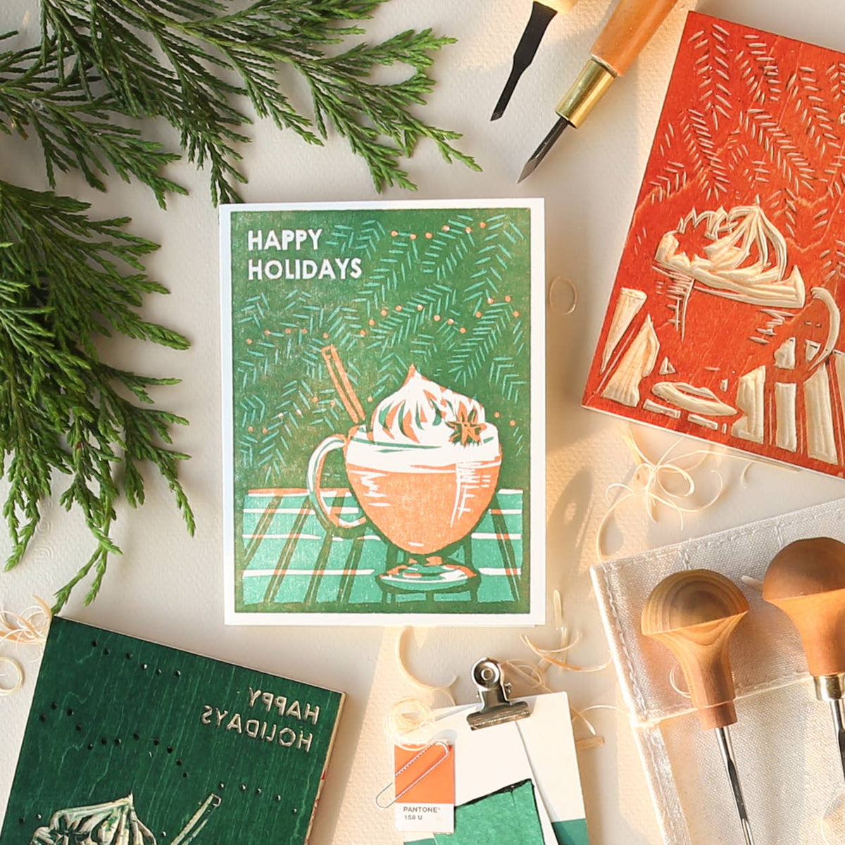 Happy Holidays Eggnog Card
