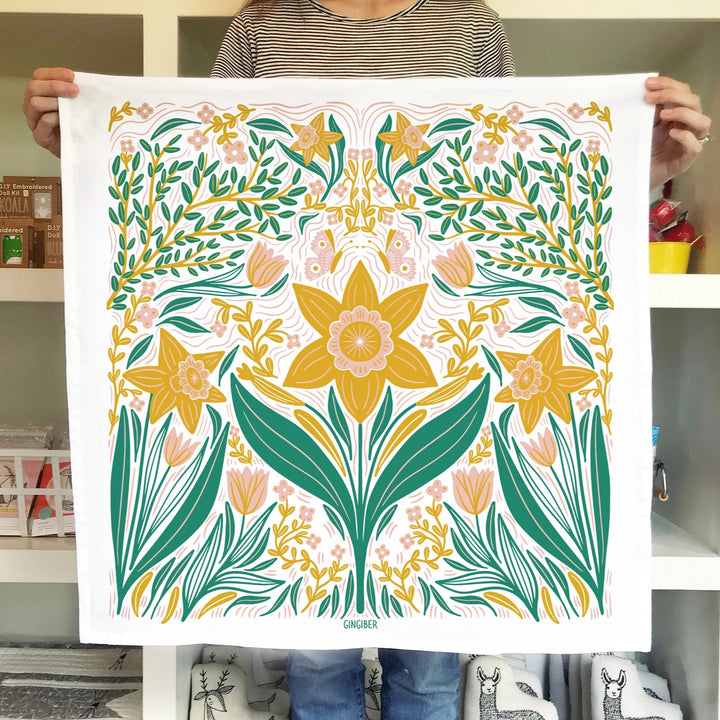 Gingiber Daffodil Tea Towel