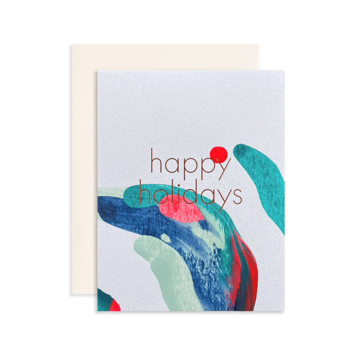 Happy Holiday Swirl Hand-Painted Card Set