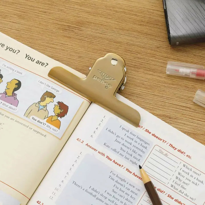 Steel Journaling Clips - Gold or Silver