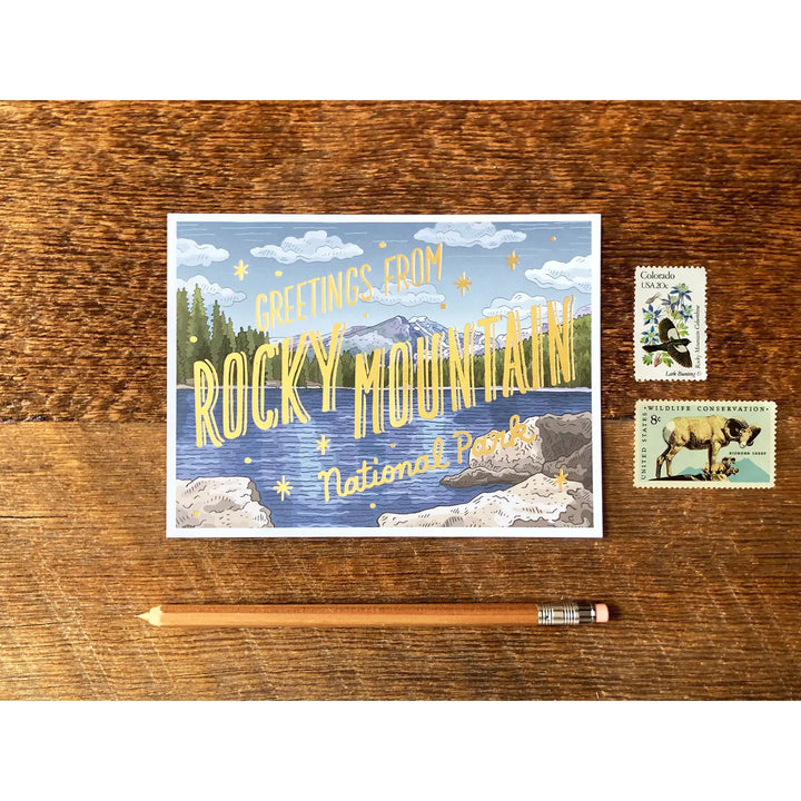 National Parks Foiled Postcards - 15 Parks