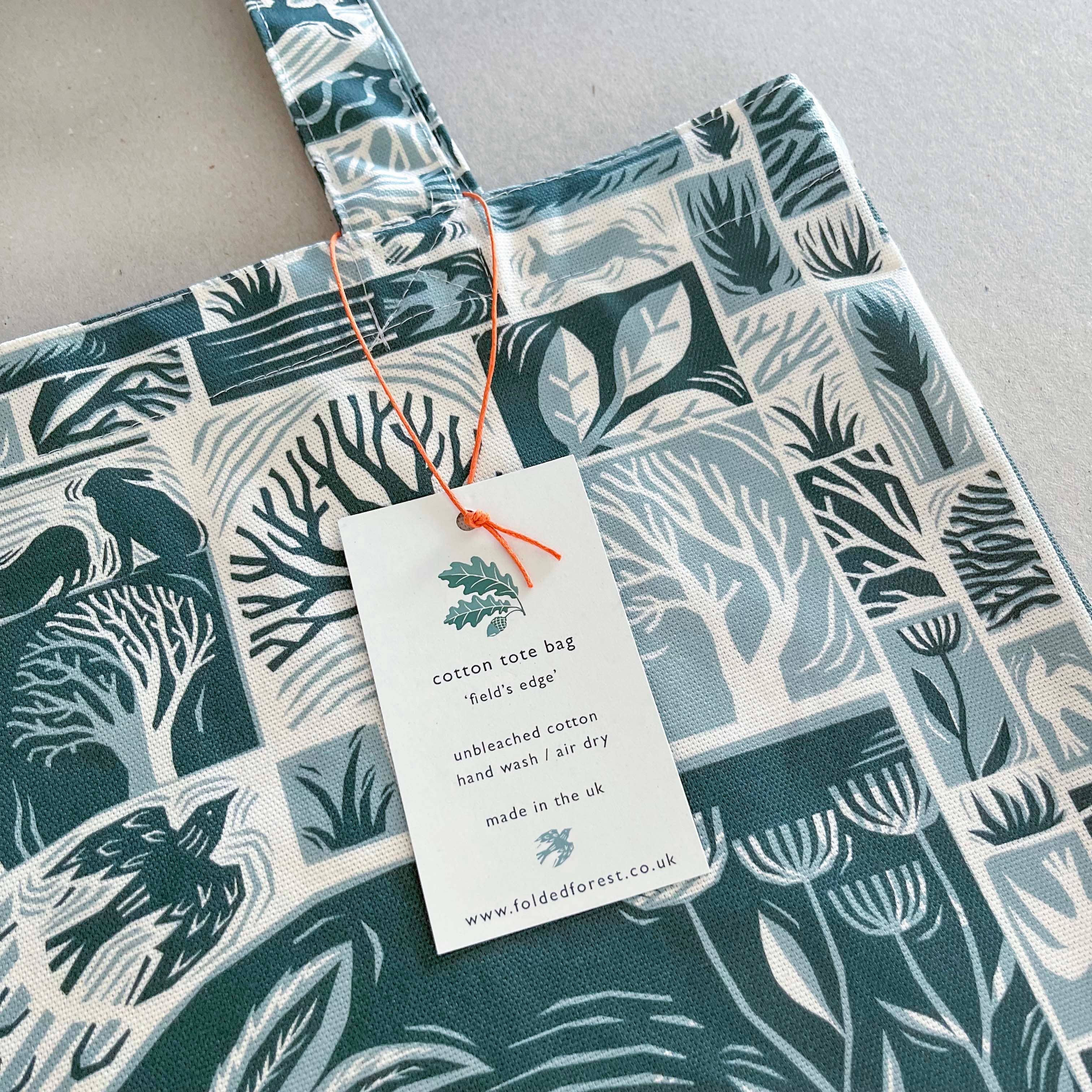 Folded Forest - Field's Edge Tote Bag