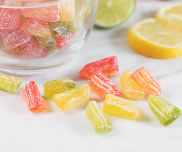 Butterfield's Hard Candy Buds - Citrus Assortment Mason Jar