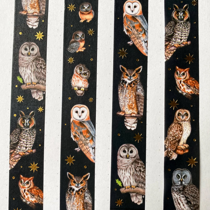 North American Owl Washi Tape