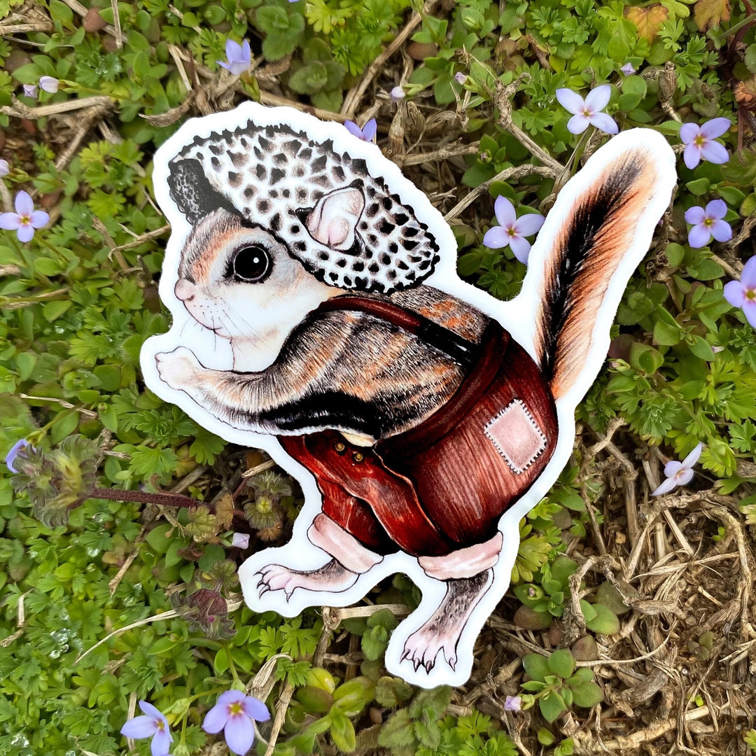 Old Man of the Woods Flying Squirrel Sticker