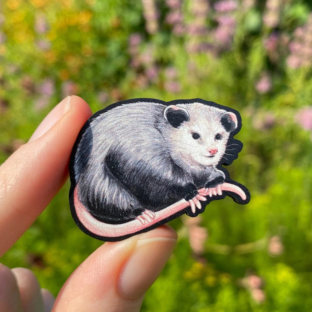 Opossum Wooden Pin