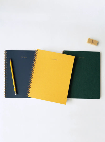 Appointed Three Subject Lined Notebook - Hunter Green