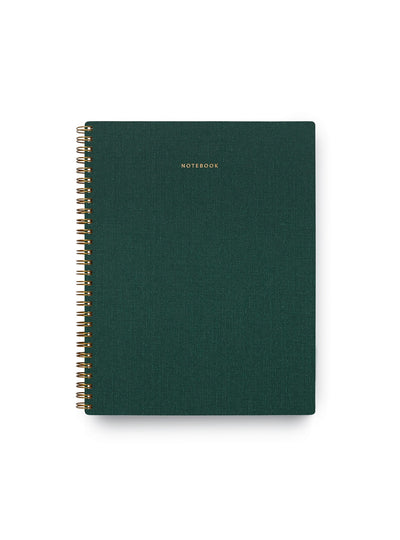 Appointed Three Subject Lined Notebook - Hunter Green