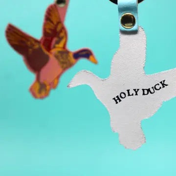 Holy Duck Keychain - Cream