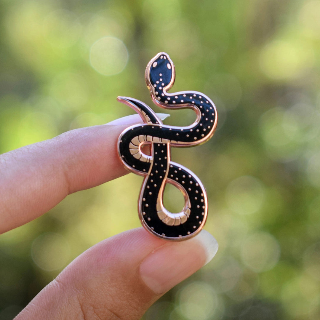Midnight Snake Pin