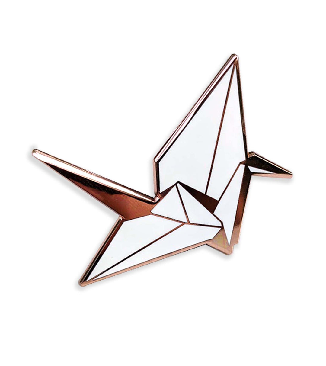 Origami Swan Pin