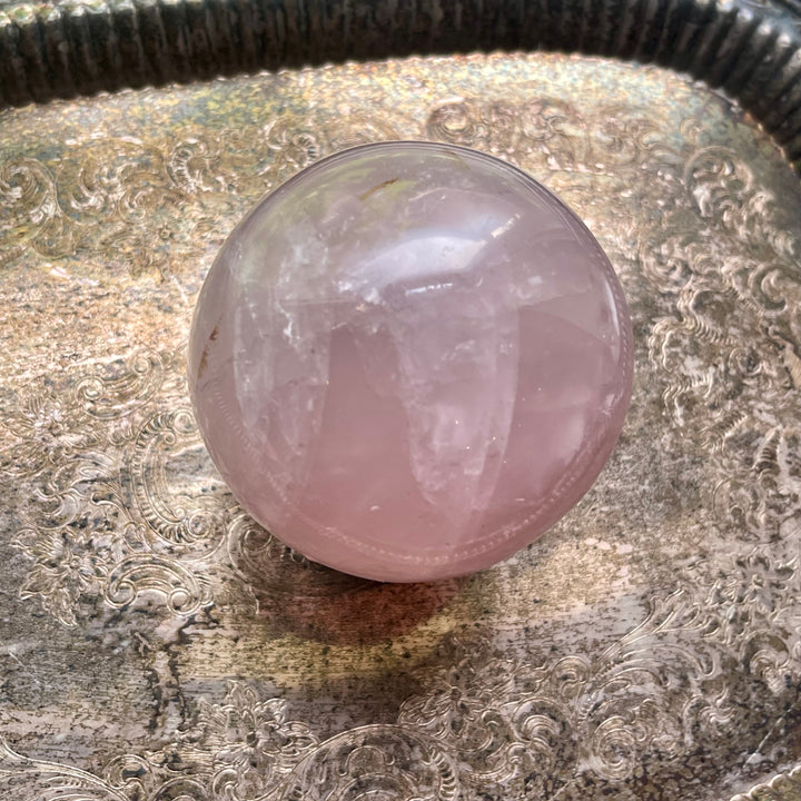 Jumbo Rose Quartz Crystal Sphere - Aphrodite's Pearl