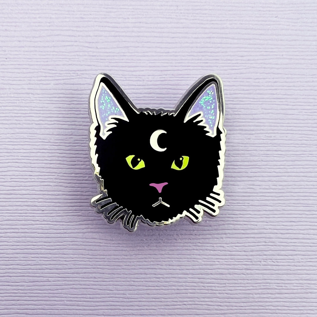 Moon Cat Pin