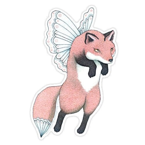 Fox Faerie Sticker