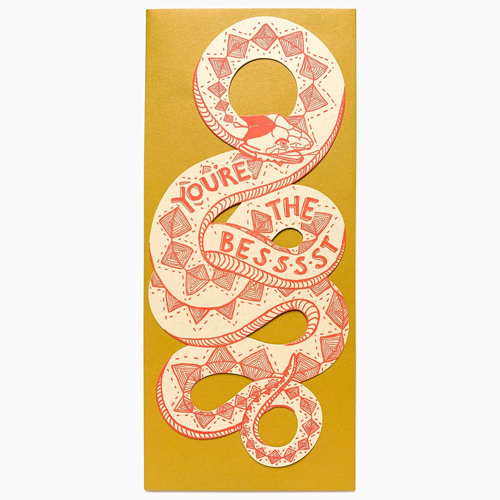 You're The Best Snake Card