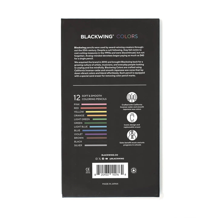 Blackwing Color Pencils - 12 Pack
