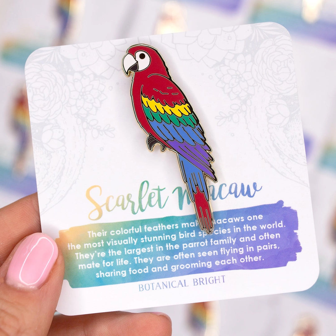 Scarlet Macaw Pin