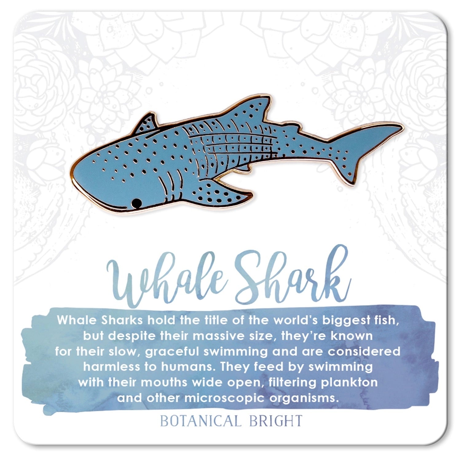 Whale Shark Enamel Pin
