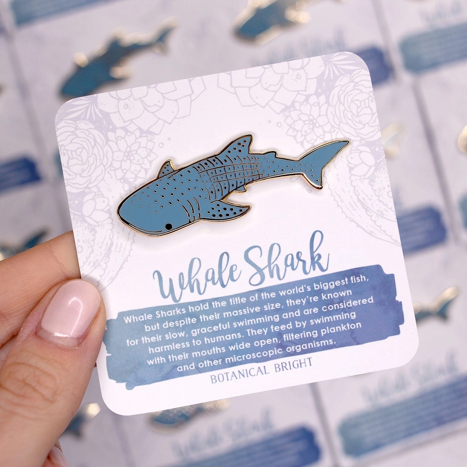Whale Shark Enamel Pin