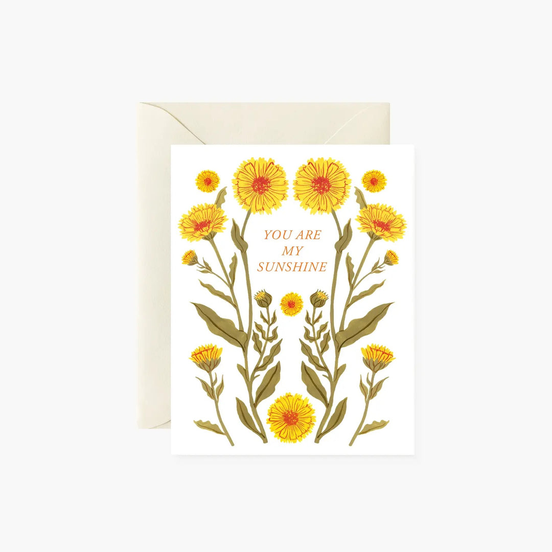 Calendula Sunshine Greeting Card