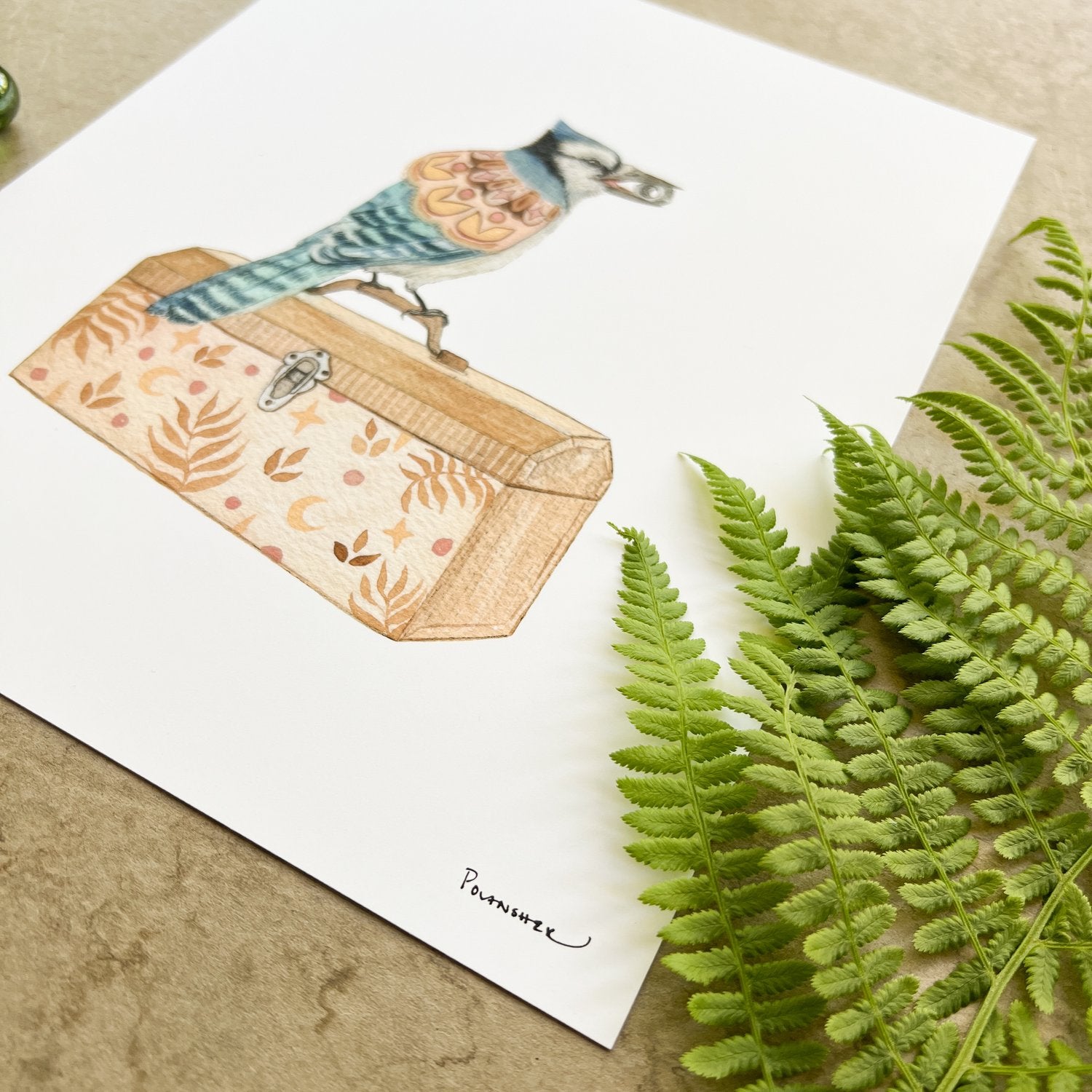 Woodland Home: Alfred's Toolbox Print - 8" x 10"