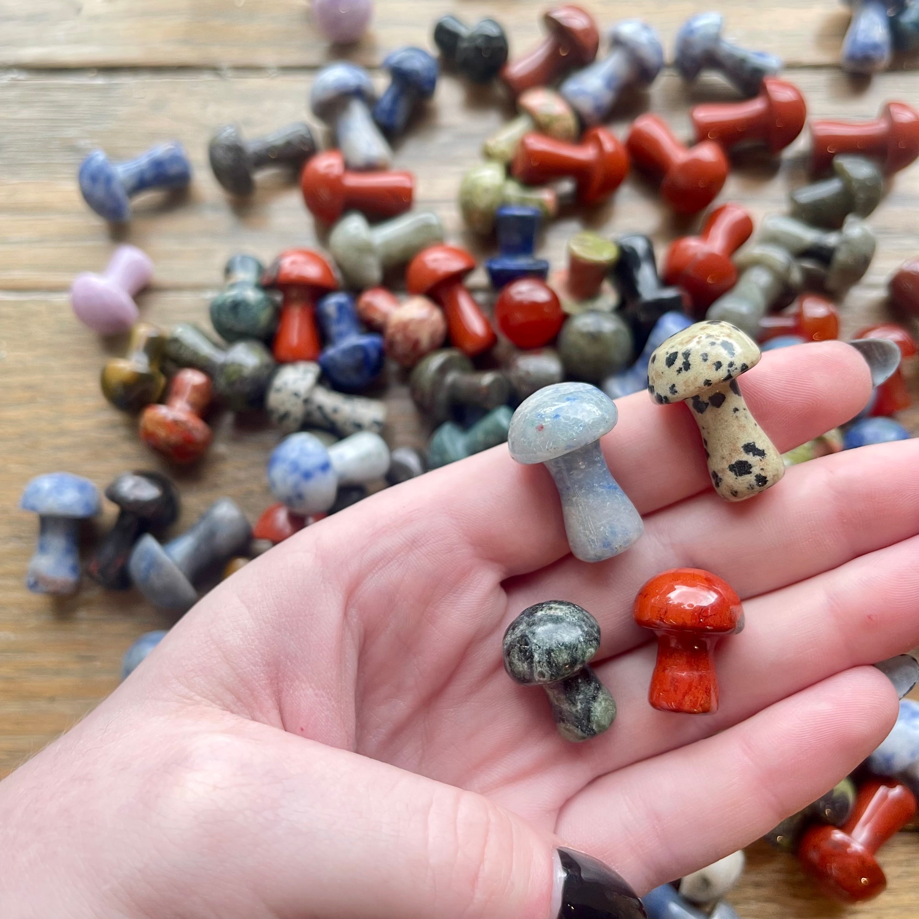 Mystery Crystals - Mushroom Carvings