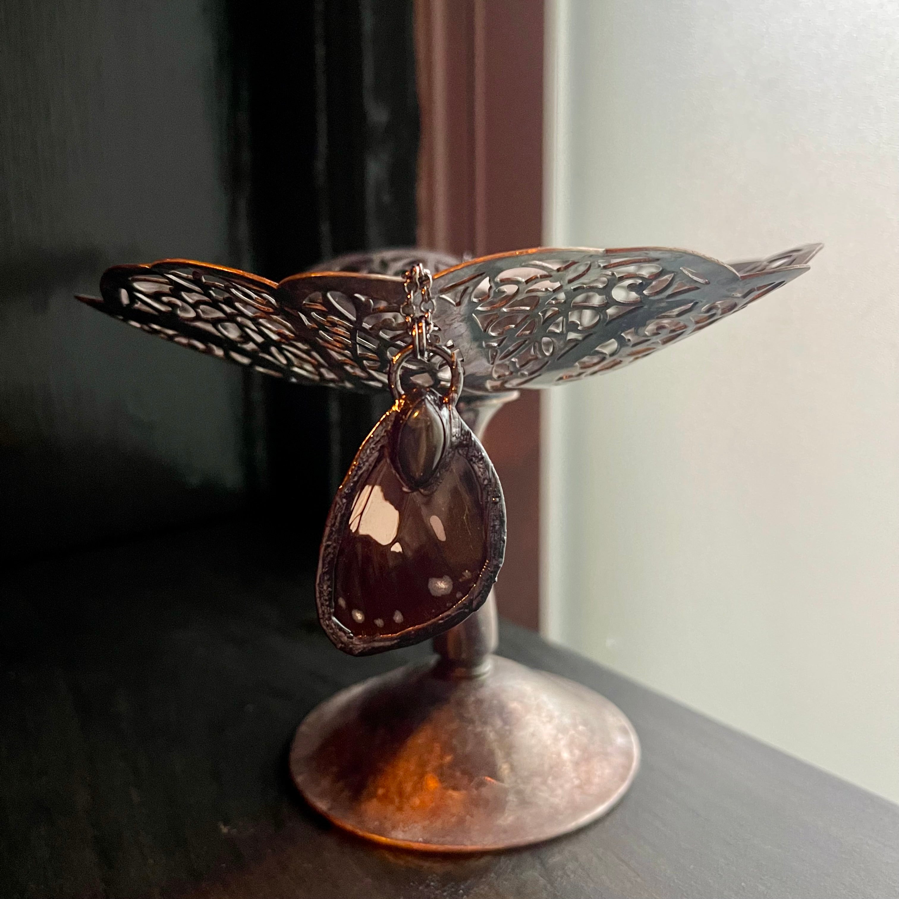 Butterfly Wing and Crystal Necklaces