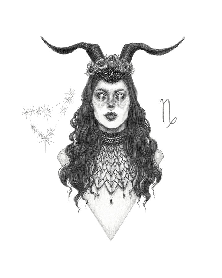 Capricorn The Goat Print