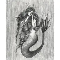 Mermaid Queen Print