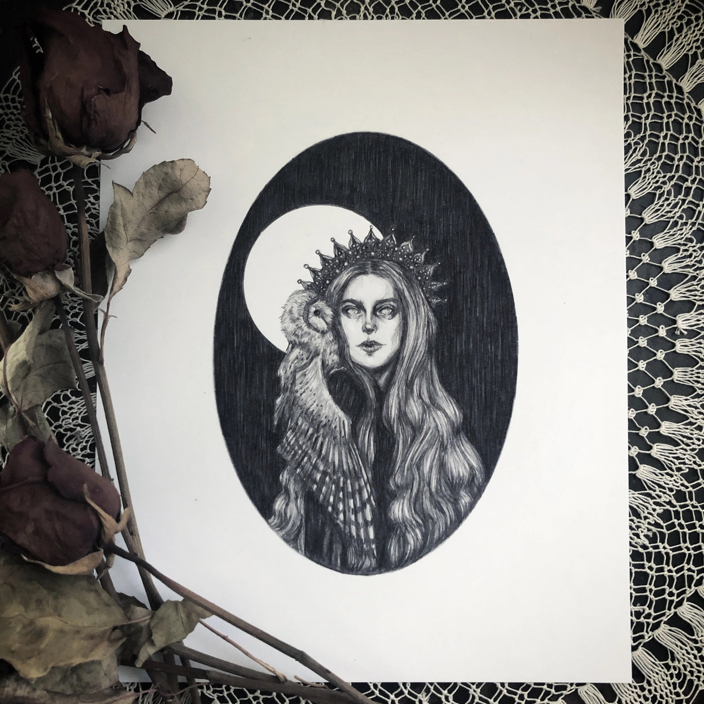 Owl Whisperer Art Print