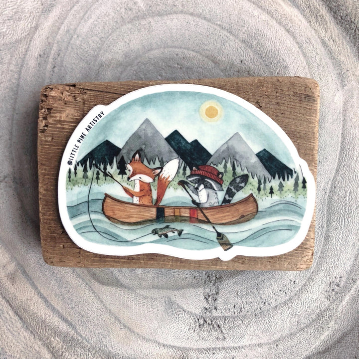 Canoe Adventure Sticker