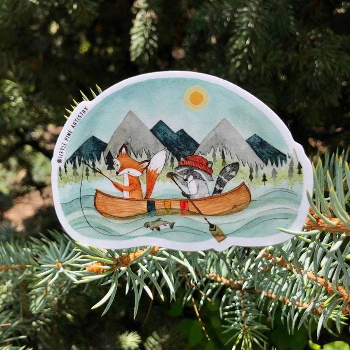 Canoe Adventure Sticker