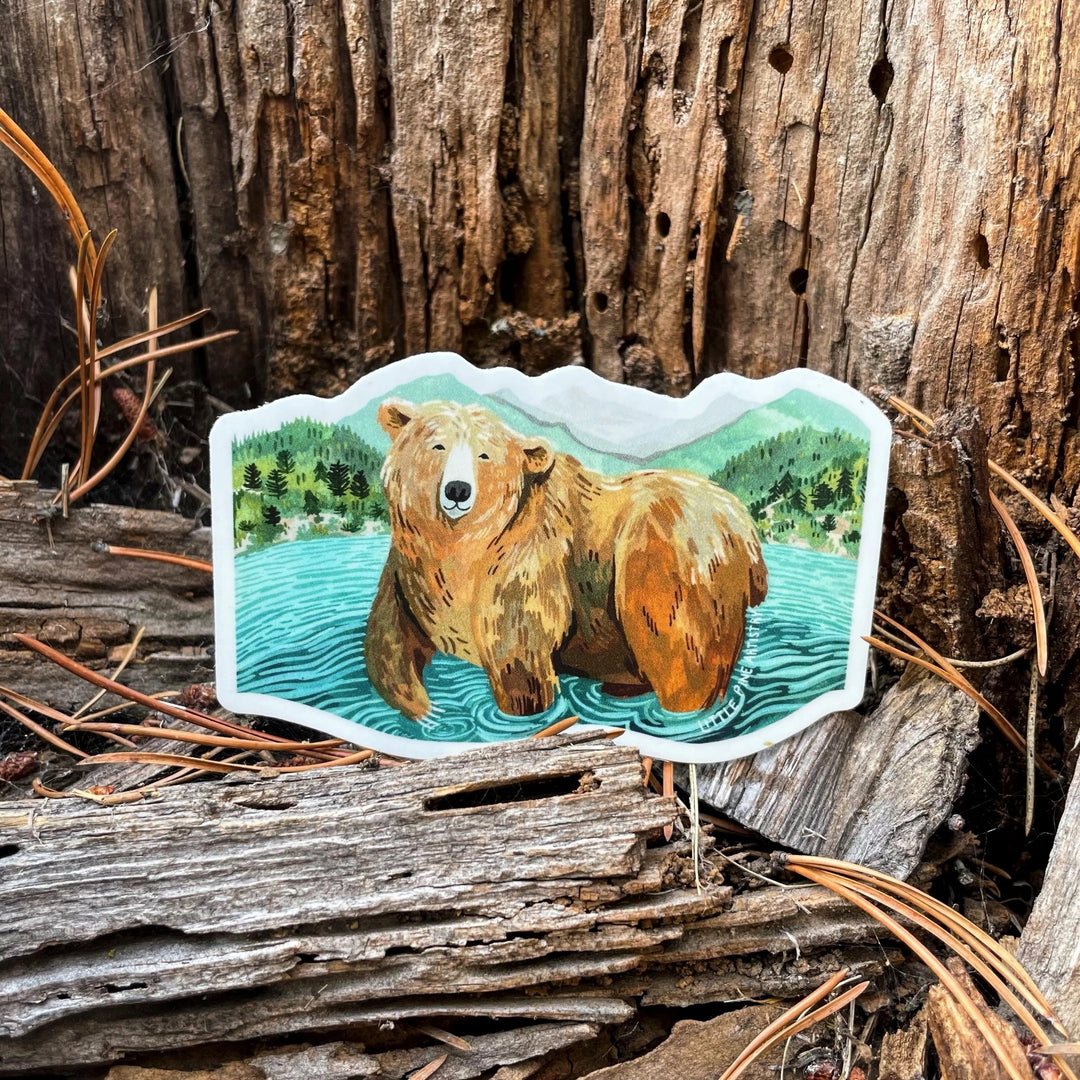 Glacier Grizzly Sticker