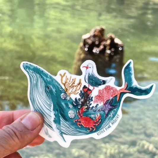 Crustacean Humpback Whale Sticker