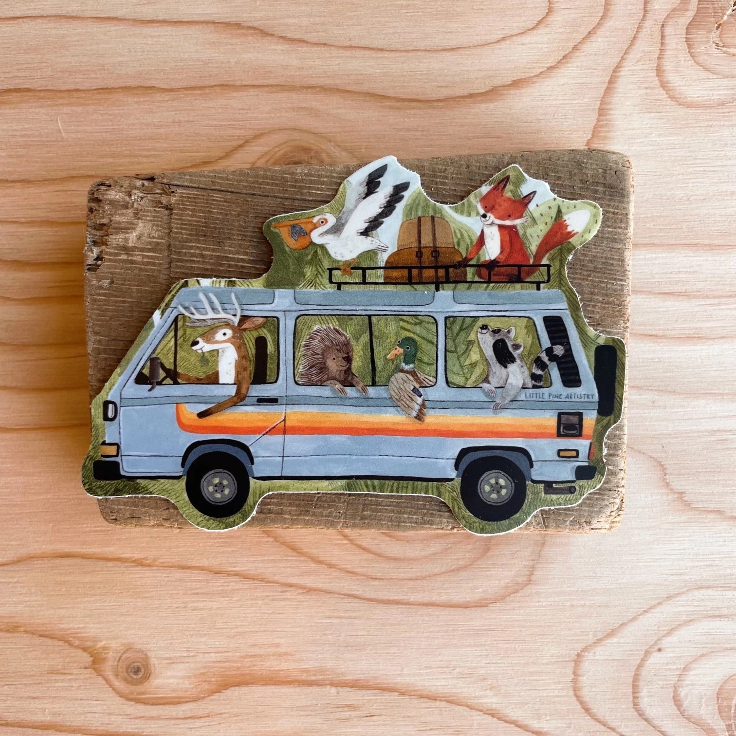 Forest Friends Van Life Sticker